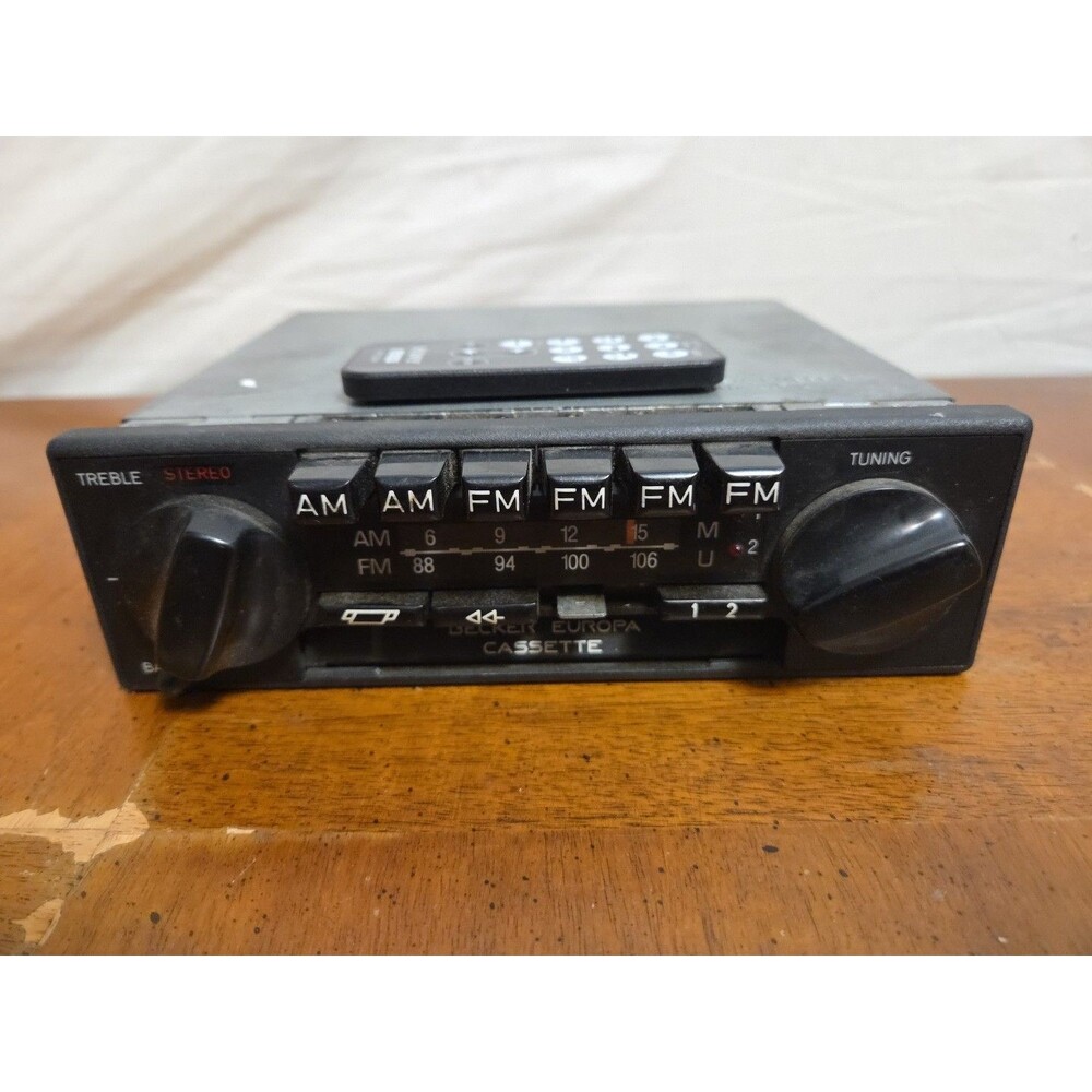 Becker Europa AM FM Cassette Car Stereo Radio Model 599 (Mercedes) Untested